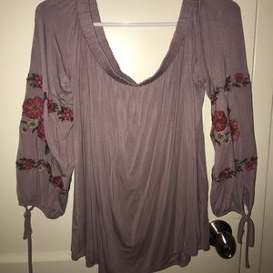 Off the shoulders blouse